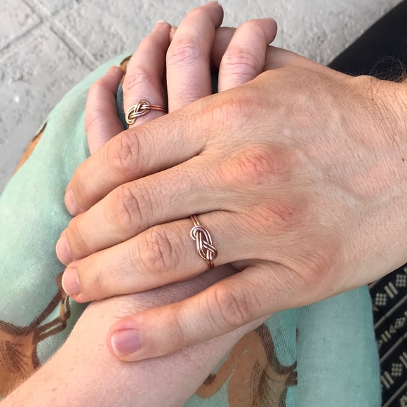 His and Hers Infinity Love Knot Rings - Picture 5 of 8